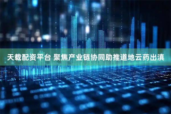 天载配资平台 聚焦产业链协同助推道地云药出滇